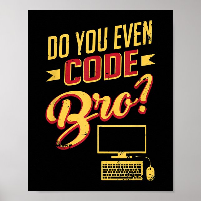 Poster Você Até Codifica O Engenheiro De Software Engraça (Frente)