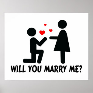 Poster Você casar-me-á dobrou o homem & a mulher do