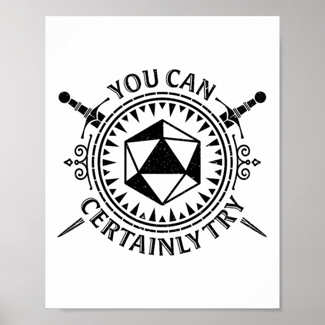 Poster Você certamente pode tentar o roleplay de fantasia (Frente)