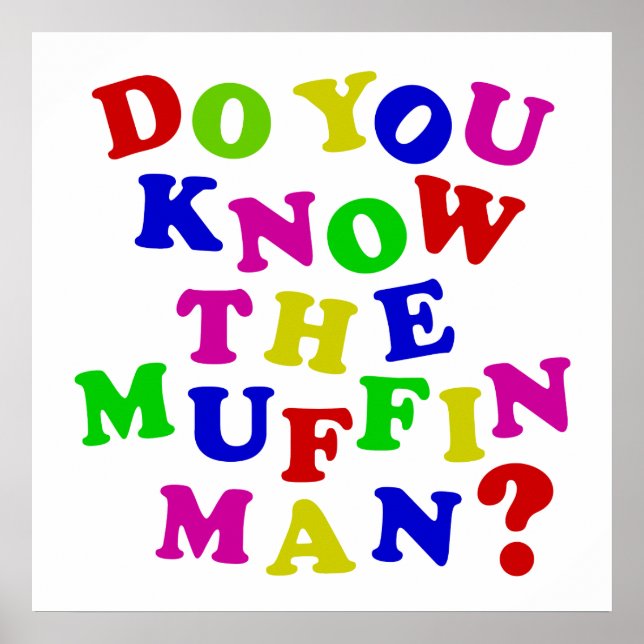 Poster Você conhece o Homem do Muffin? (Frente)