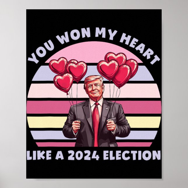 Poster Você conquistou meu coração como uma eleição engra (Frente)