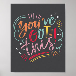 Poster Você Consegue! Inspiração Motivacional Vibrações P