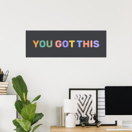 Poster VOCÊ CONSEGUE Isto Citação Motivacional Decoração 