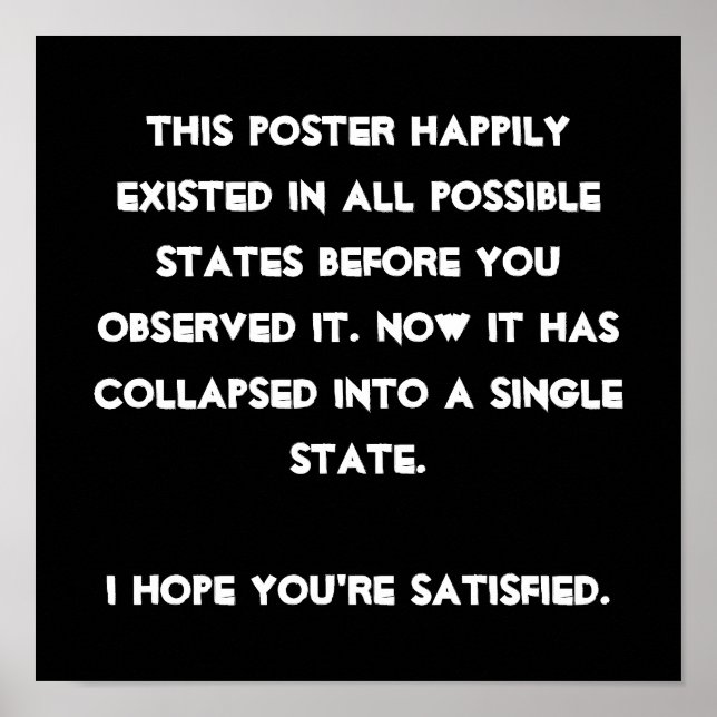 Póster Você desmaiou! Humor da Física Quântica (Frente)