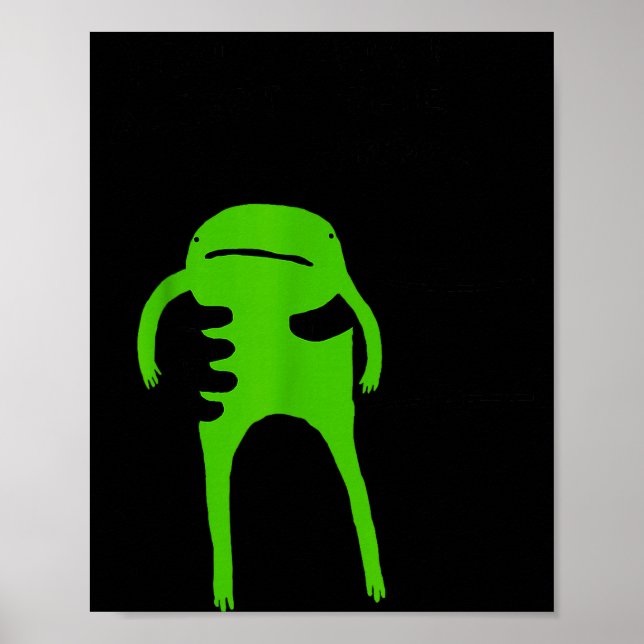 Poster Você Deve Aceitar O Sapo Piada Engraçada de Meme C (Frente)