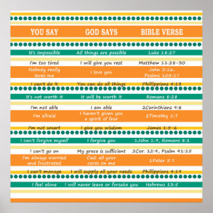 Poster VOCÊ DIZ que O DEUS DIZ - escrituras do optimismo