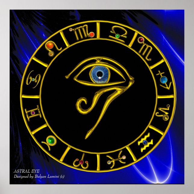 Póster VOCÊ DO HORO ASTRAL / BLUE TALISMAN Zodi; (Frente)