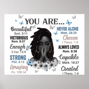 Poster Você É A Rainha Negra Melanina Mulheres Que Deus D