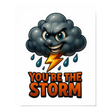 Você é a tempestade - Arte de Parede 3D Imprimível