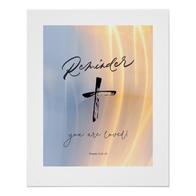 Póster Você é amada poster (Frente)