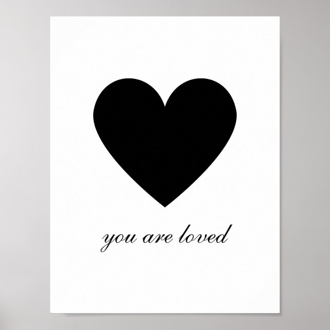 Poster Você é Amado Coração (Frente)