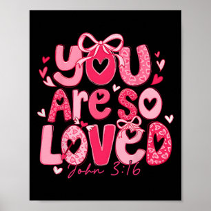 Poster Você É Amado No Dia Dos Namorados John 316 Coquete