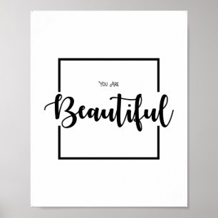 Poster Você É Bonita, Meninas, Decoração De Paredes