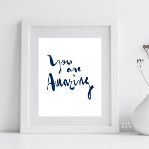 Poster Você é incrível Minimalista Motivacional Inspirado
