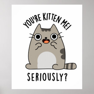 Poster Você é Kitten Me Sério Engraçado.