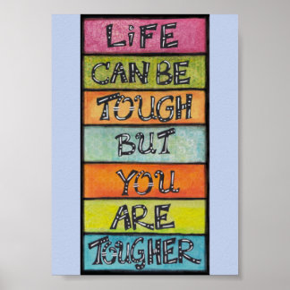 Poster Você É Mais Forte - Arte Divertida e Inspiradora