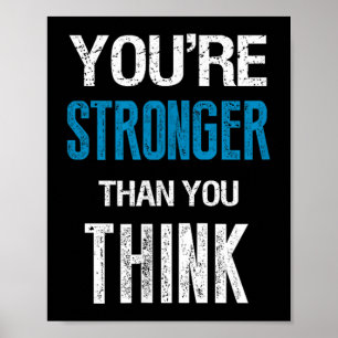 Poster Você É Mais Forte Do Que Pensa Motivacional