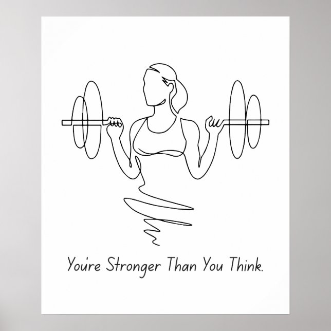 Poster Você é mais forte do que pensa - Posto motivaciona (Frente)