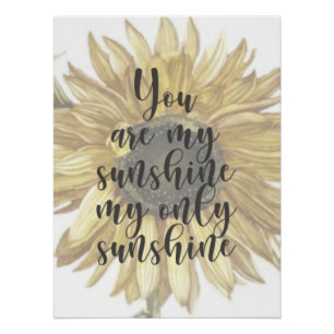 Póster Você é meu Enfermeiro Sunshine Sunflower