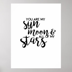 Poster Você é meu Sun minha lua e todas minhas estrelas
