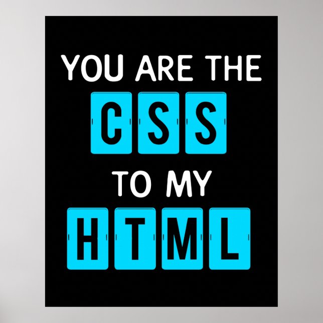 Póster Você é o CSS do meu HTML (Frente)