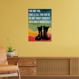 Poster Você É O Rainbow Combate Boots