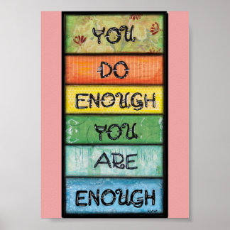 Poster Você é Suficiente - Arte para Perfeccionistas