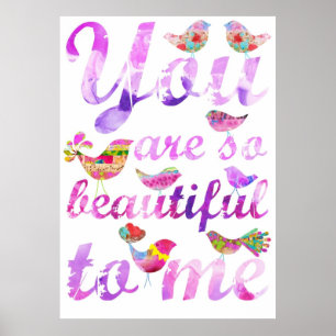 Póster Você é tão bonito a mim (o ROSA)