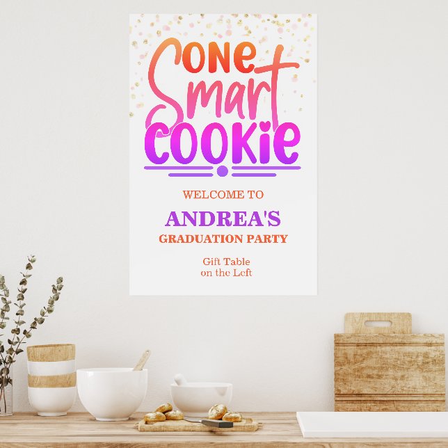 Poster Você É Um Biscoito Inteligente Festa de Formatura (Cozinha)