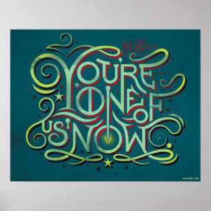 Poster Você é um de nós, agora, com uma imagem verde