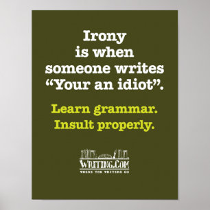 Póster Você é um idiota.