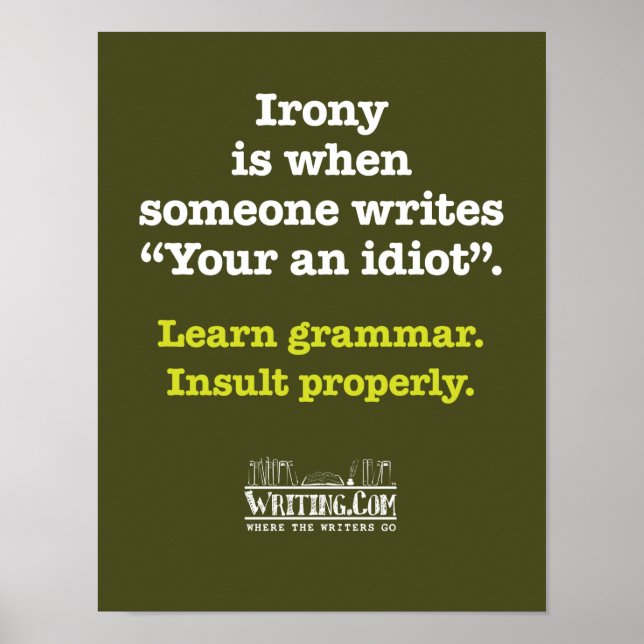 Póster Você é um idiota. (Frente)