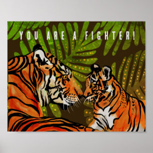 Poster Você é um lutador, tigres
