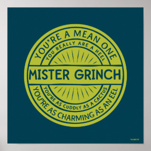 Poster Você é um Mean One Mister Grpolegadas