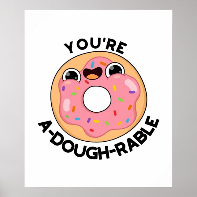 Poster Você é um trocadilho de Rosquinha Engraçado e durã (Frente)