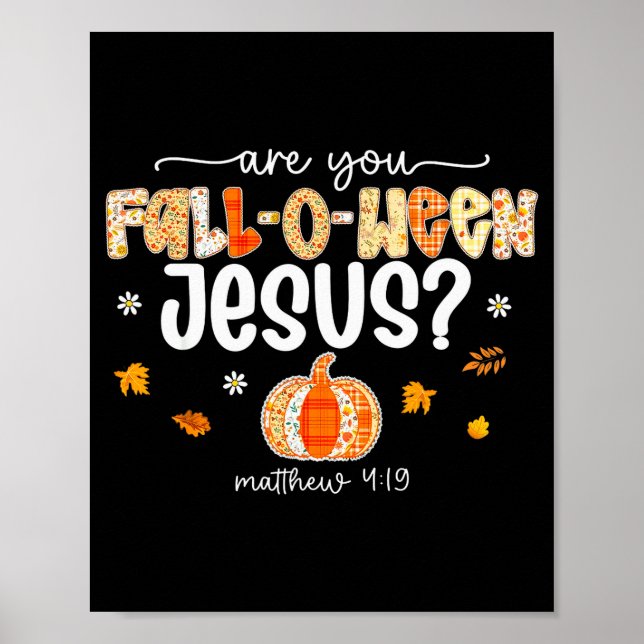 Poster Você é uma Bomba de Halloween Cristã Jesus Fall-o- (Frente)