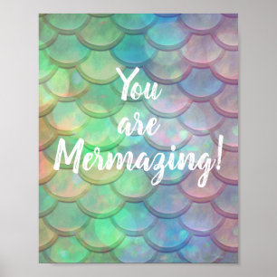 Poster Você é uma Mermaid Inspiration Cote