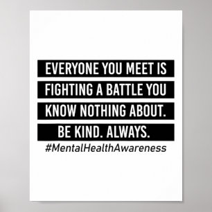 Poster Você Encontra-Se Lutando Contra Um Apoio Mental À 