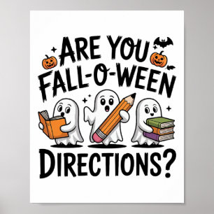 Poster Você Está Caindo Nas Direções Do Ween Professor Ha