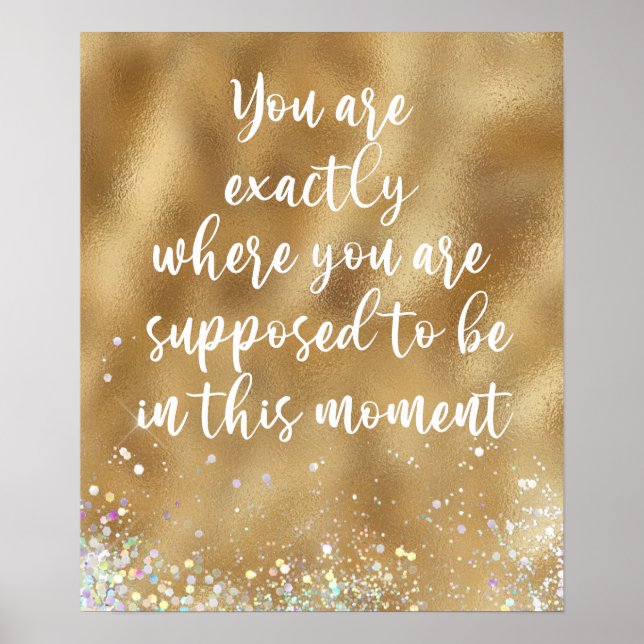 Poster Você está exatamente onde deveria ser citado (Frente)