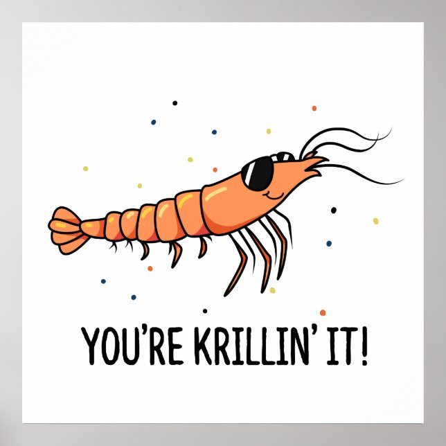 Poster Você está Krillin É um Trocadilho de Krill Engraça (Frente)