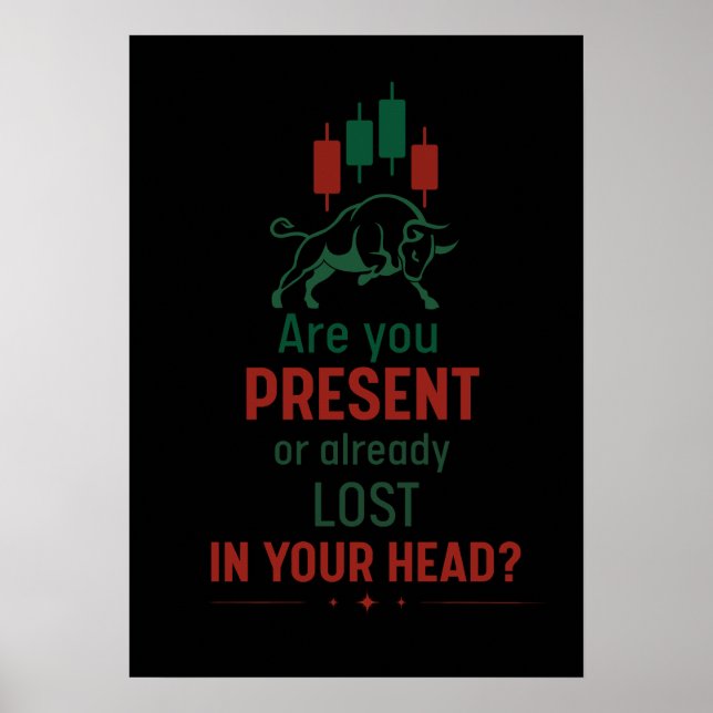 Poster Você Está Presente? – Mentalidade de Trader | Tour (Frente)