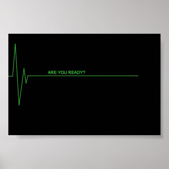 Póster Você está pronto? (Frente)