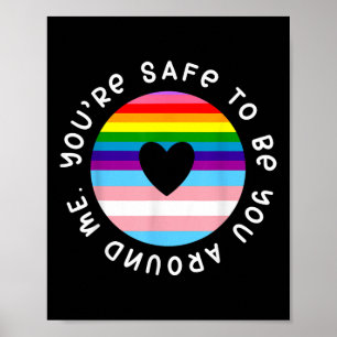 Poster Você Está Seguro Para Ser Você Perto De Mim Arco-Í