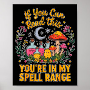 Poster Você está sob meu feitiço de bruxaria lua gótica o