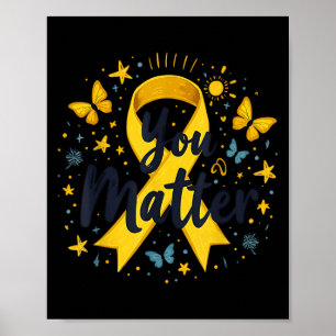 Poster Você Importa Camisa Amarela da Conscientização da