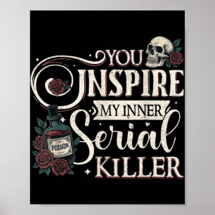 Poster Você Inspire Meu Assassino serial interno, Retro S