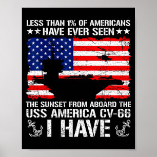 Poster Você já viu o pôr do sol a bordo do uss america cv