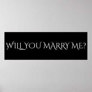 Póster VOCÊ ME CASADO? - Banner de 36"x12"