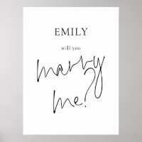 Você me Casado Sinal de Proposta Imprimível